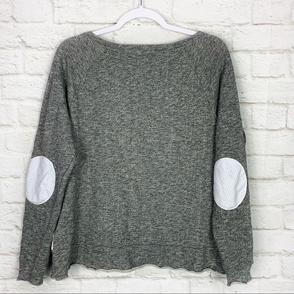 Standards & Practices Elbow Patch Raw Hem PullOver - Picture 4 of 6